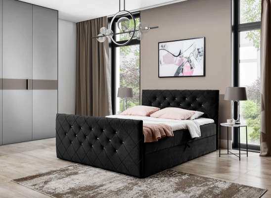 Chesterfield box spring bed Bedroom Design Double Hotel Bed bed base new